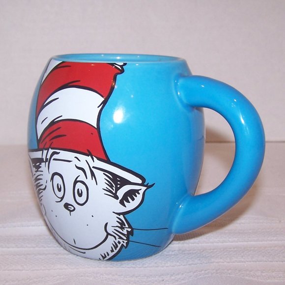 DR.SEUSS " CAT IN THE HAT " OVAL COFFEE CUP S3648 - Picture 9 of 9